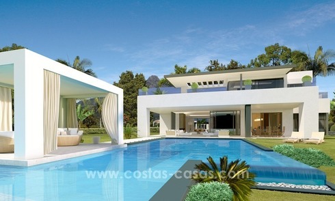 Contemporary luxury Villas for sale on the Golden Mile, Marbella 