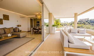 New modern apartments for sale in Benahavis - Marbella with golf and sea views. Key ready. 7366 