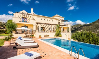 Classical Style Villa for sale with Sea- and Mountain views, located in Exclusive Golf and Country Club in Benahavis, Marbella 3155 