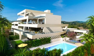 New modern luxury apartments with sea views for sale, Marbella. Walking distance to golf and beach. 5110 