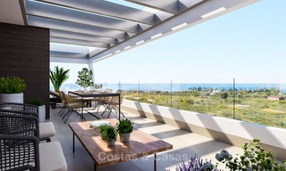 New modern luxury apartments with sea views for sale, Marbella. Walking distance to golf and beach. 5111 