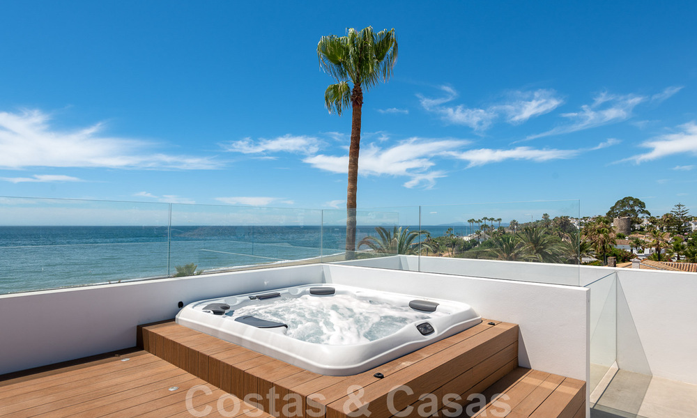 Unique ultra-modern beach front designer villa for sale, New Golden Mile, Marbella - Estepona. Ready to move in. 34262