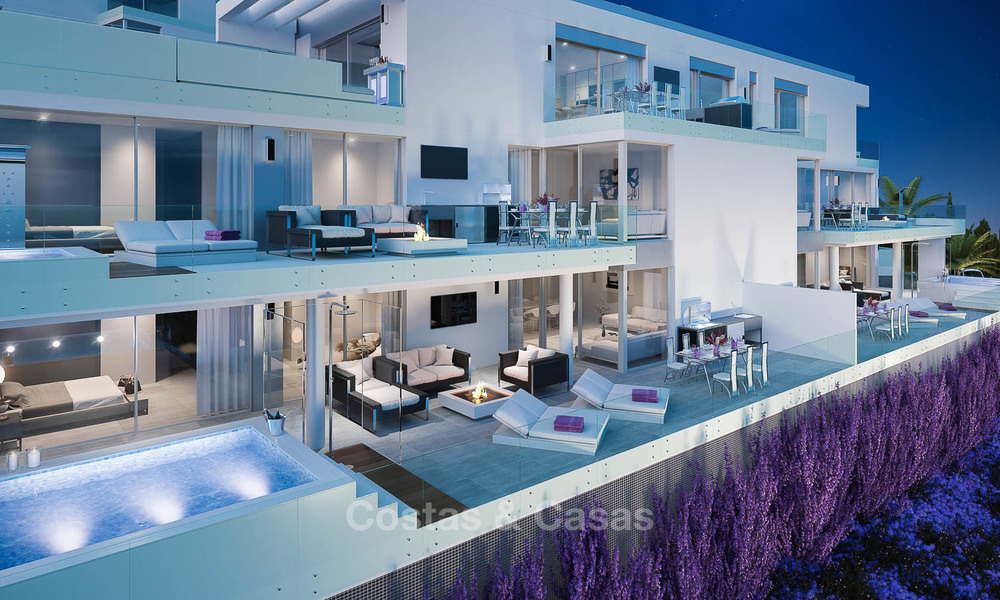 Brand new modern apartments with sea views for sale in a luxury boutique golf resort - La Cala, Mijas, Costa del Sol 7132