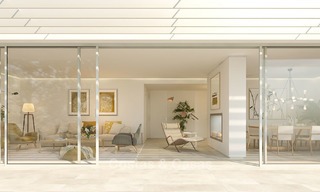 New contemporary semi-detached villas with stunning sea views for sale, front line golf, Sotogrande, Costa del Sol 9944 