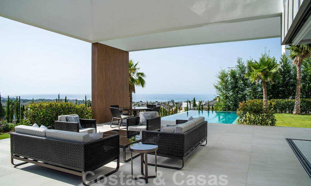 Brand new contemporary luxury villa with panoramic sea views for sale, in an exclusive golf resort, Benahavis - Marbella 26519