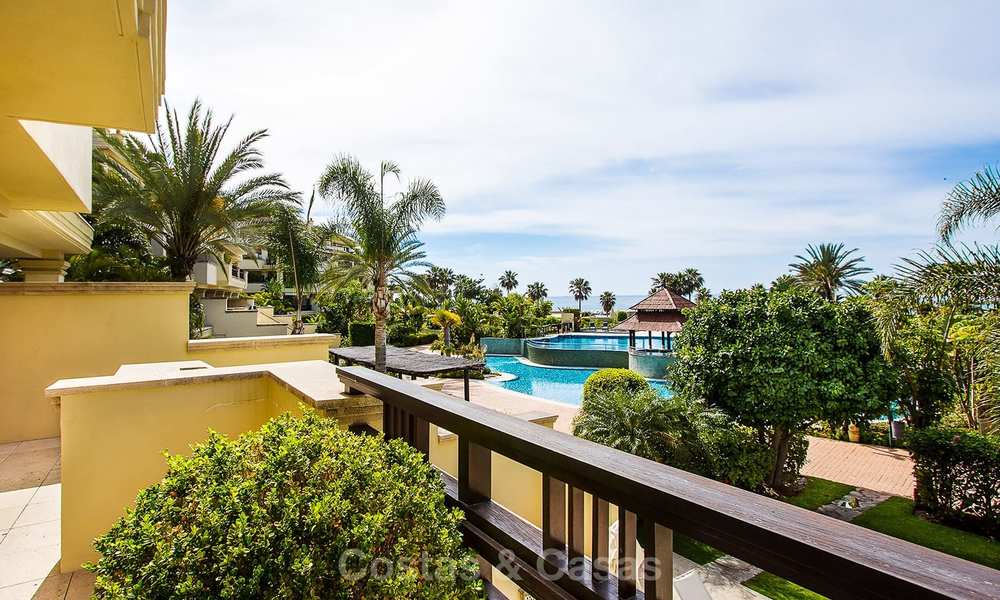 Spectacular frontline beach duplex apartment for sale, in an extraordinary complex, Puerto Banus, Marbella. 10221