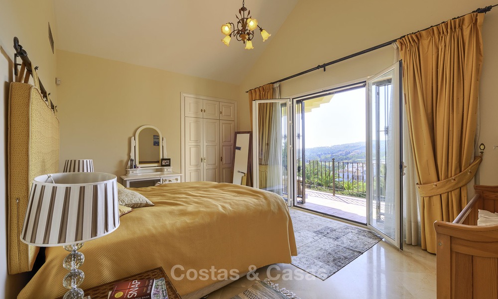 Rustic style villa with sea and mountain views for sale, Benahavis, Marbella 12665