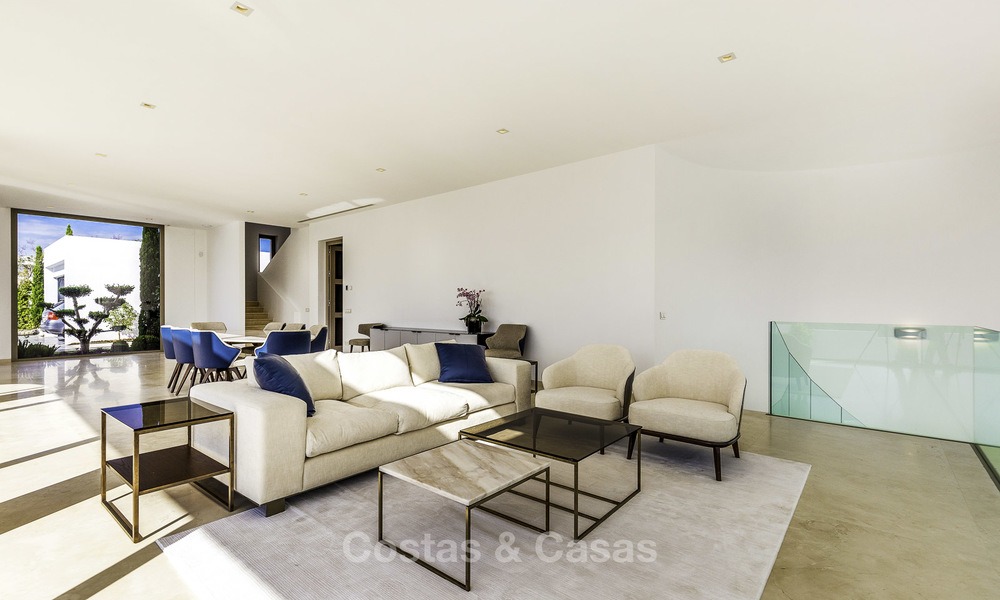 Stunning new modern contemporary luxury villa for sale, frontline golf in an exclusive resort, Benahavis, Marbella 13405