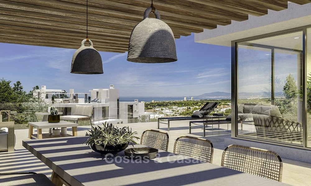 New modern luxury apartments and penthouses for sale with sea views in Cabopino, East Marbella 14310