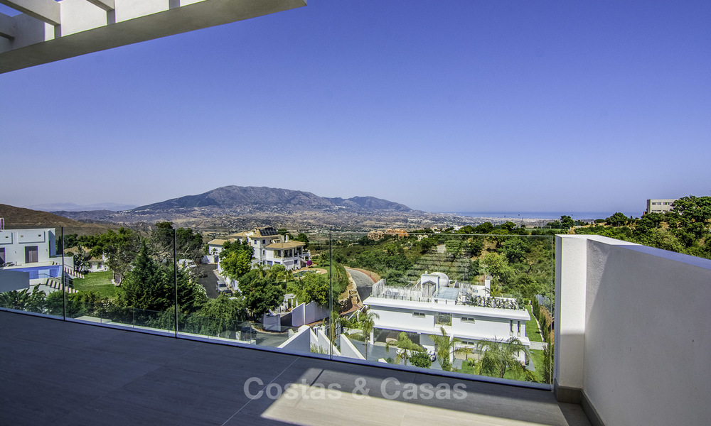 Spectacular, newly built contemporary villa with breath-taking sea, mountain and valley views for sale, move-in ready, East Marbella 14755