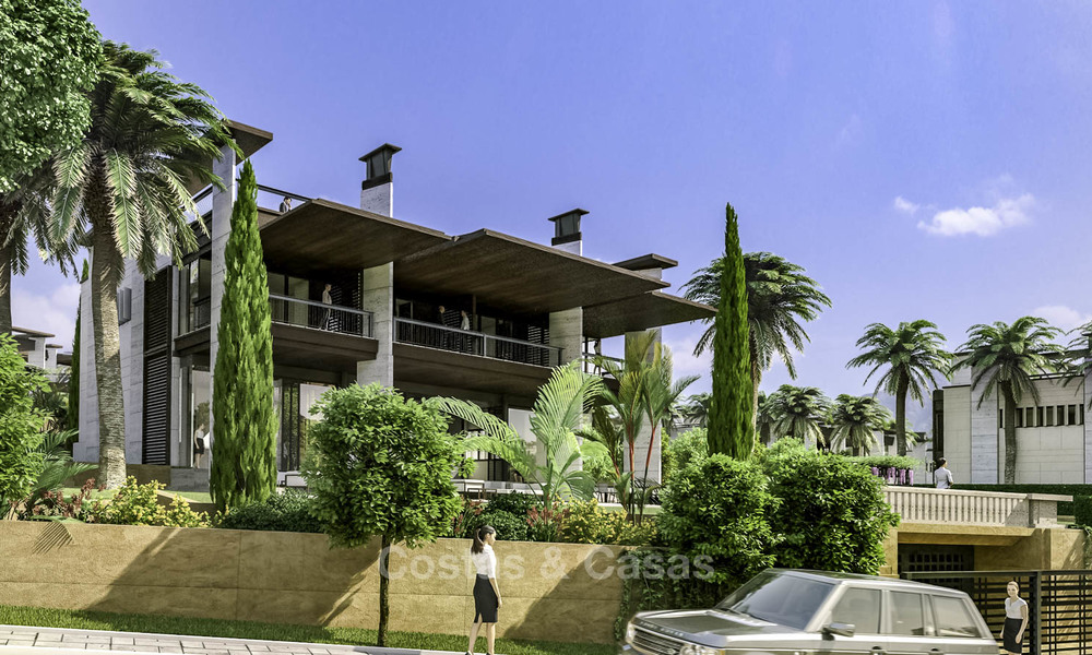 New mansion-style modern luxury villas for sale, walking distance to Puerto Banus in Nueva Andalucia in Marbella 15314