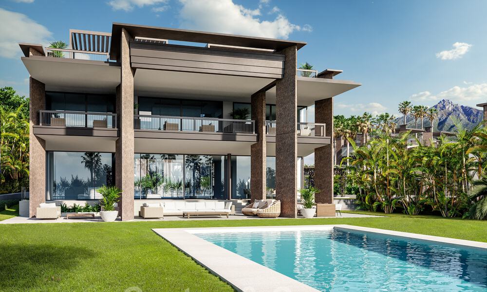 New mansion-style modern luxury villas for sale, walking distance to Puerto Banus in Nueva Andalucia in Marbella 29466