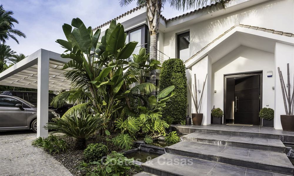 Stunning and unique contemporary luxury villa for sale, in an exclusive beachside urbanisation in East Marbella 17391