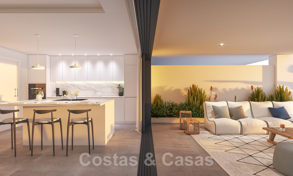Elegant new modern apartments with panoramic mountain- and sea views for sale in the hills of Estepona 27717