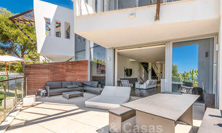 Modern luxury corner house with sea view for sale in the exclusive Sierra Blanca, Marbella 27154 