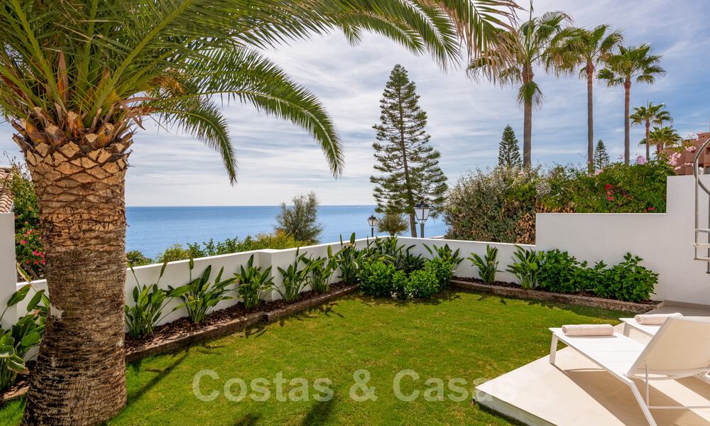 For sale, move-in ready, fully renovated beachfront villa with sea view in Estepona West 28906