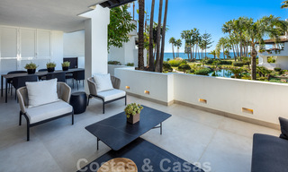 Luxurious fully renovated apartment with stunning sea views for sale in Puente Romano - Golden Mile, Marbella 29901 