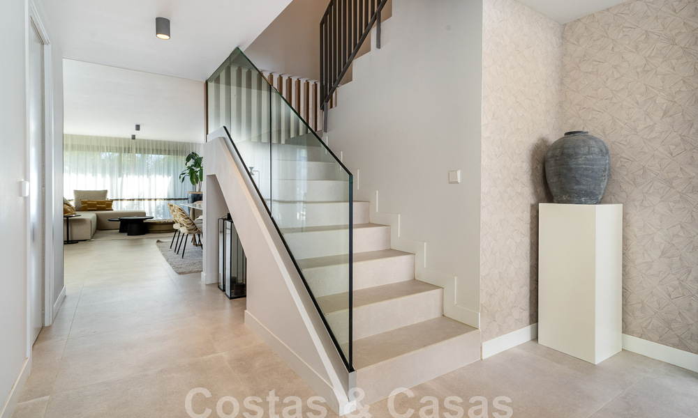 Superb show home for sale in a new development comprising semi-detached villas with sea views in a luxury resort Mijas, Costa del Sol 48575