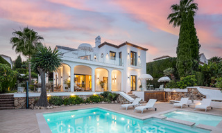 Luxurious villa for sale with a traditional architectural style located in a gated community of Nueva Andalucia, Marbella 53712 