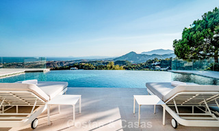 Boutique resort-style villa for sale with open sea views, nestled in the lush greenery of the exclusive La Zagaleta golf resort, Marbella - Benahavis 54079 