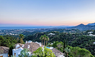 Boutique resort-style villa for sale with open sea views, nestled in the lush greenery of the exclusive La Zagaleta golf resort, Marbella - Benahavis 54103 