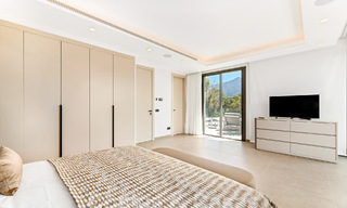 Spacious contemporary luxury villa located on frontline golf with views of La Concha mountain in Nueva Andalucia, Marbella 55568 
