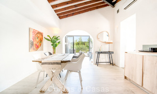 Charming renovated townhouse for sale in gated frontline beach complex on the New Golden Mile between Marbella and Estepona 58175 
