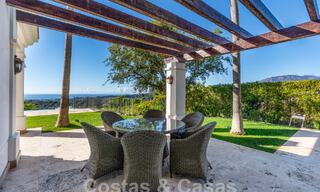 Stately Mediterranean-style luxury villa for sale with stunning panoramic sea views in Marbella - Benahavis 59879 