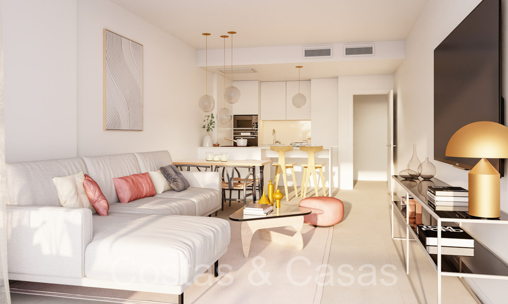 New on the market. Stylish apartments for sale in a prime golf environment in San Roque, Costa del Sol 65067