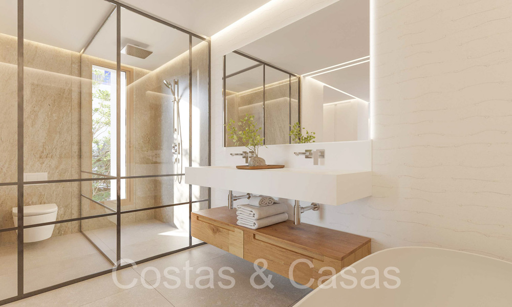Modern, new semi-detached homes for sale in a boutique complex, on the New Golden Mile between Marbella and Estepona 66237