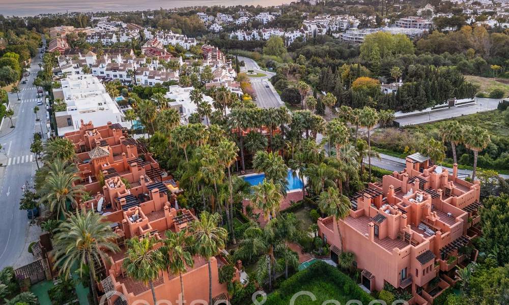 Stunning Mediterranean townhouse for sale in a highly regarded, secure urbanization on Marbella's Golden Mile 67340